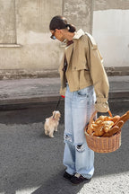 Short Double Breasted Work Jacket