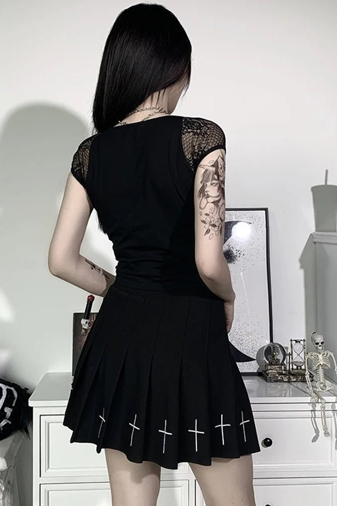 Sexy Gothic Lace T-Shirt
