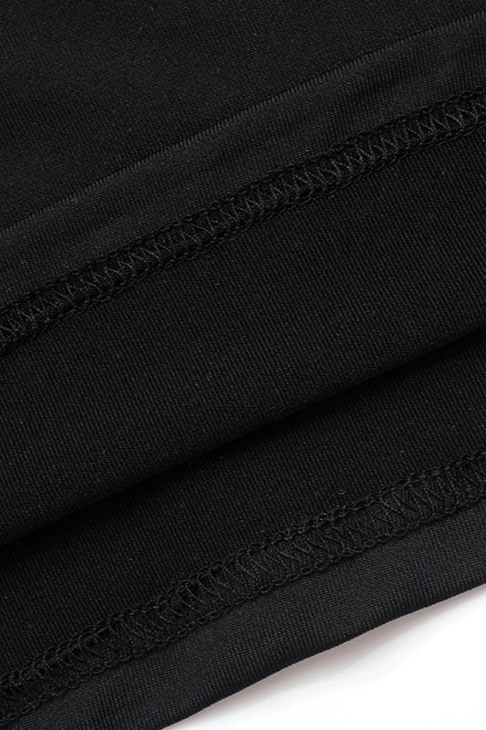 Polka Dot Backless Short Sleeve Crop Top