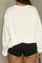 Graphic Long Sleeve Casual T-shirt