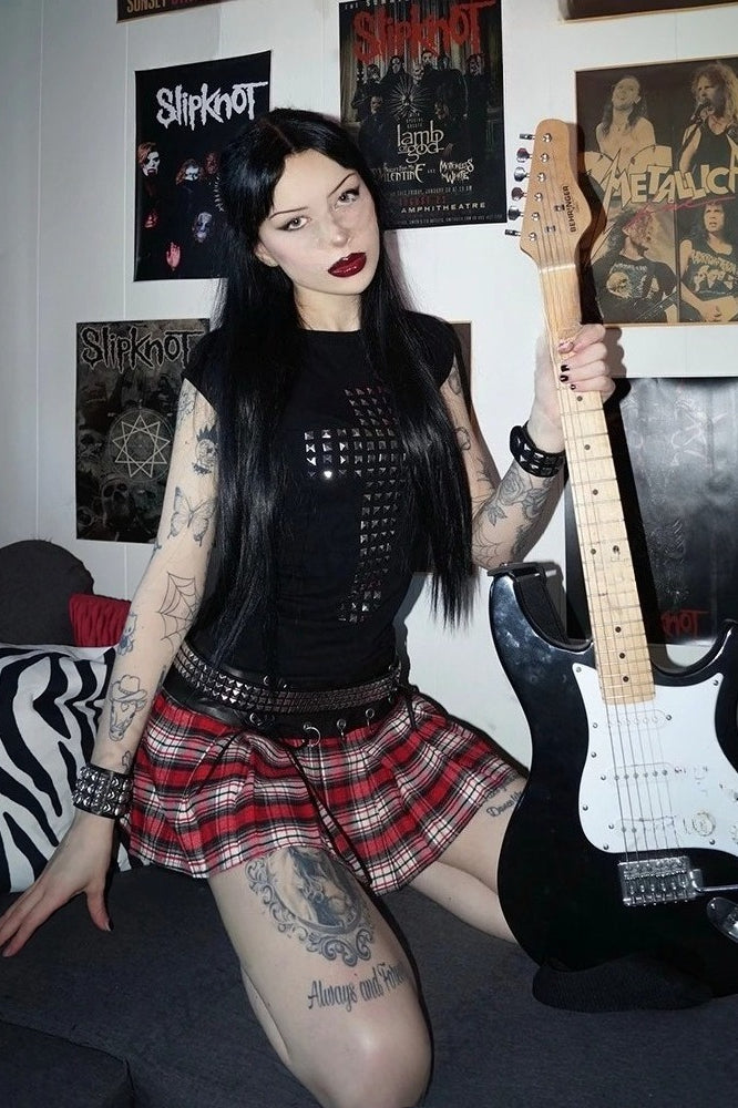 Gothic Punk Metallic T-Shirt