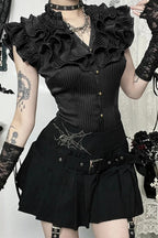 Halloween Gothic Pleated Skirt