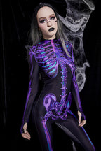 Gothic Street Print Long Sleeve Top Pants Two Pieces Set