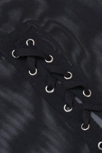 Sexy See-Through Mesh Long Skirt