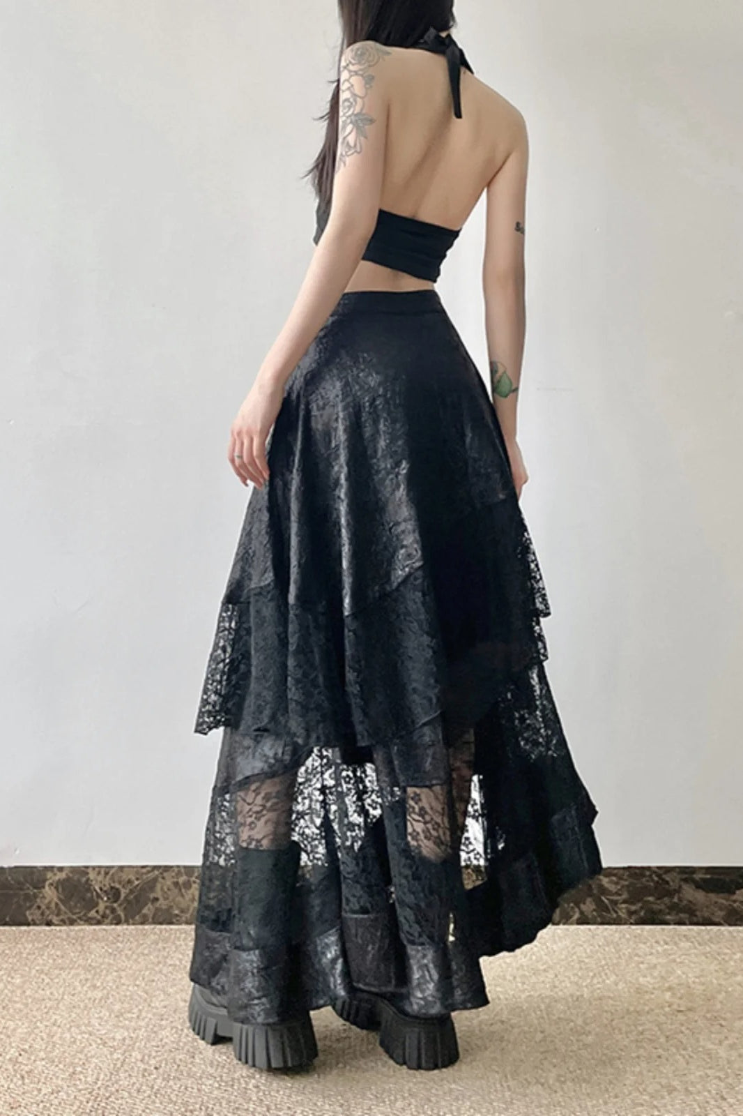 Halloween Gothic Lace Skirt