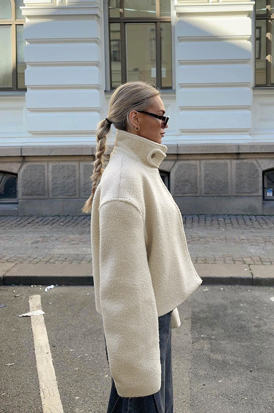 Casual Sherpa Stand Collar Coat