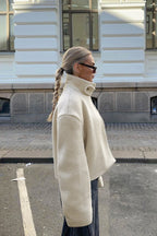 Casual Sherpa Stand Collar Coat