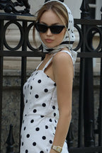 Polka Dot Cami High-Waist Mini Dress