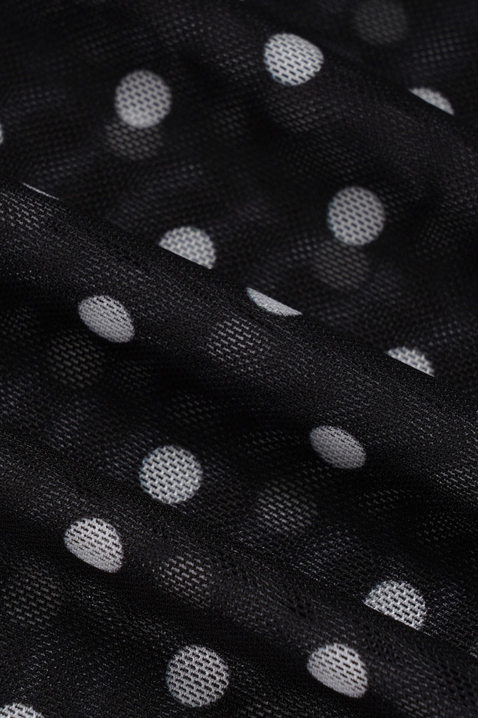 Polka Dot Ruched Asymmetrical Crop Top