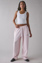 Elastic Waist Loose Fit Casual Pants
