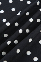 Polka Dot Mesh A-Line Mini Dress