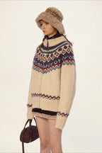 Vintage Fair Isle Knit Sweater
