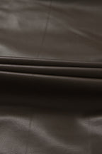 Classic Brown PU Crop Coat