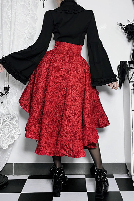 Lace-Up High Waist Mermaid Skirt