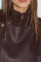 Vintage Collared Long Sleeve Jacket