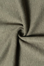 Fitted Textured Pleated Cotton Linen Knit Sweater