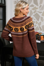 Halloween Retro Dot Knit Sweater