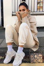 High Neck Loose Knit Sweater