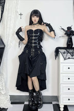 Dark Slim Fit Convertible Skirt