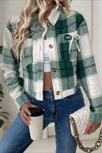 Vintage Plaid Woolen Jacket
