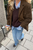 Thick Suede Collar Jacket