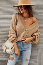 Plus Size Hollow Knit Cardigan