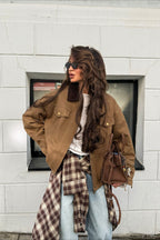 Retro Fitted Corduroy Jacket