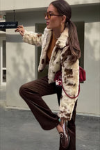 Simple Zippered Fleece Short Coat