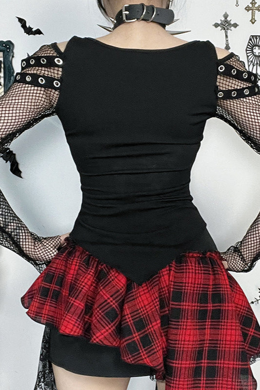 Sexy Street Style Mesh Knit Top