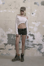 Asymmetrical One Shoulder Knit Top