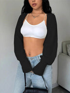 Loose Fit Knit Shrug Cardigan