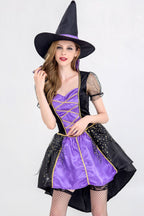 Velvet Witch Dress Halloween Costume