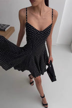 Polka Dot A-Line Cami Mini Dress