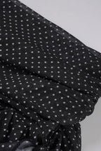 Retro Polka Dot Tie Mini Skirt