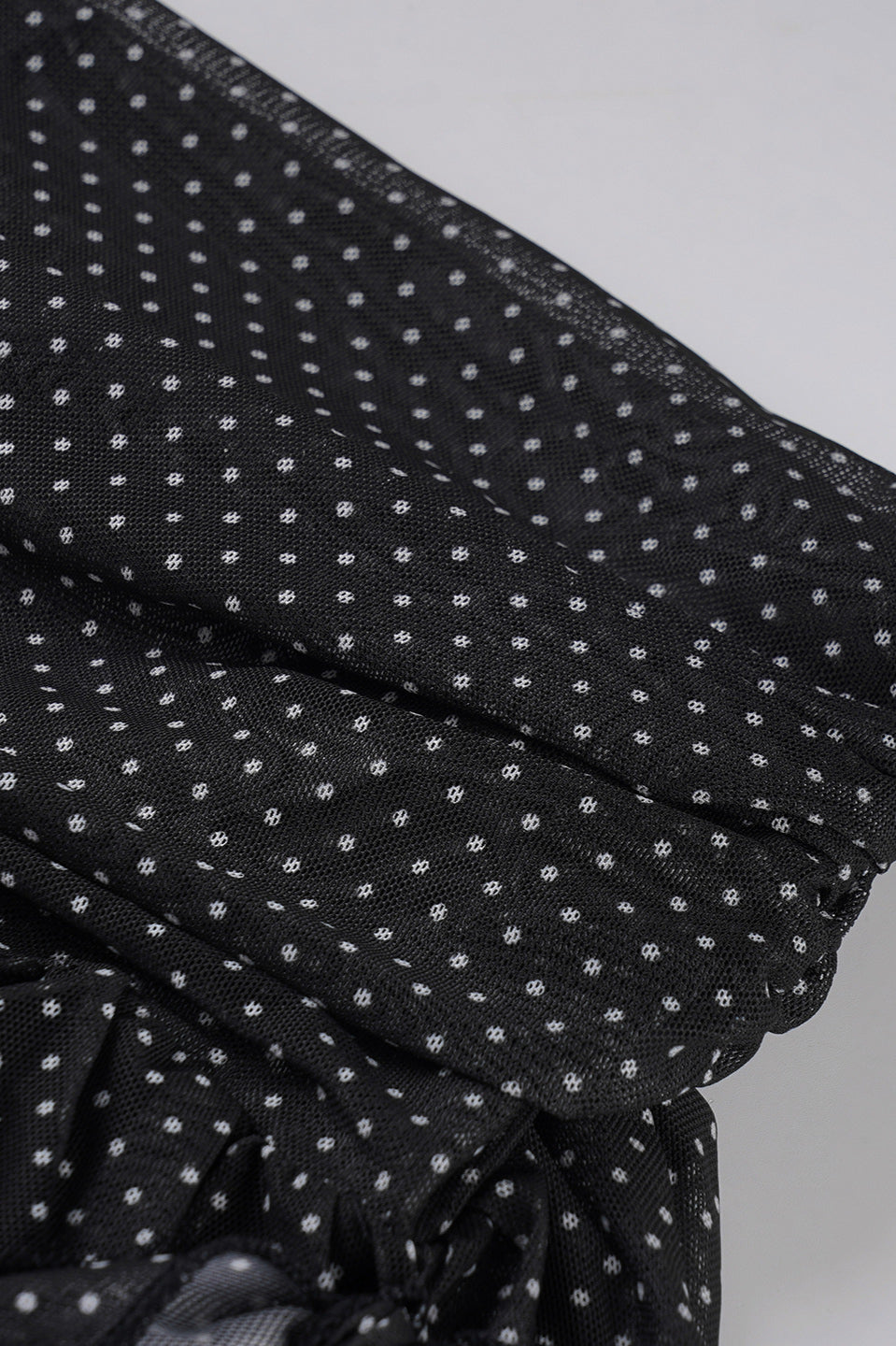 Retro Polka Dot Tie Mini Skirt