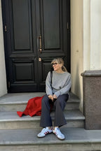 Thickened Crew Neck Cropped Sweater