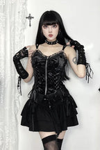 Halloween Cross Pleated Skirt