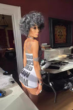 Y2K Strapless White Mini Dress