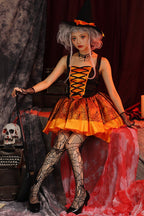 Strappy Witch Tail Dress Halloween Costume