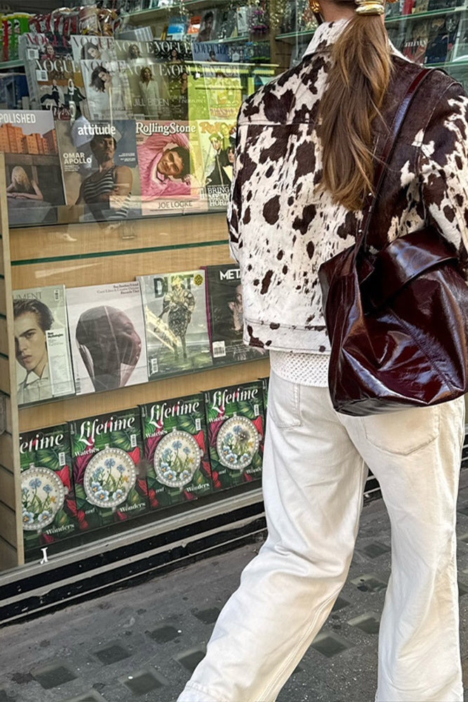 Casual Printed Overshirt Coat