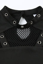 Gothic Hollow Out Mesh T-Shirt