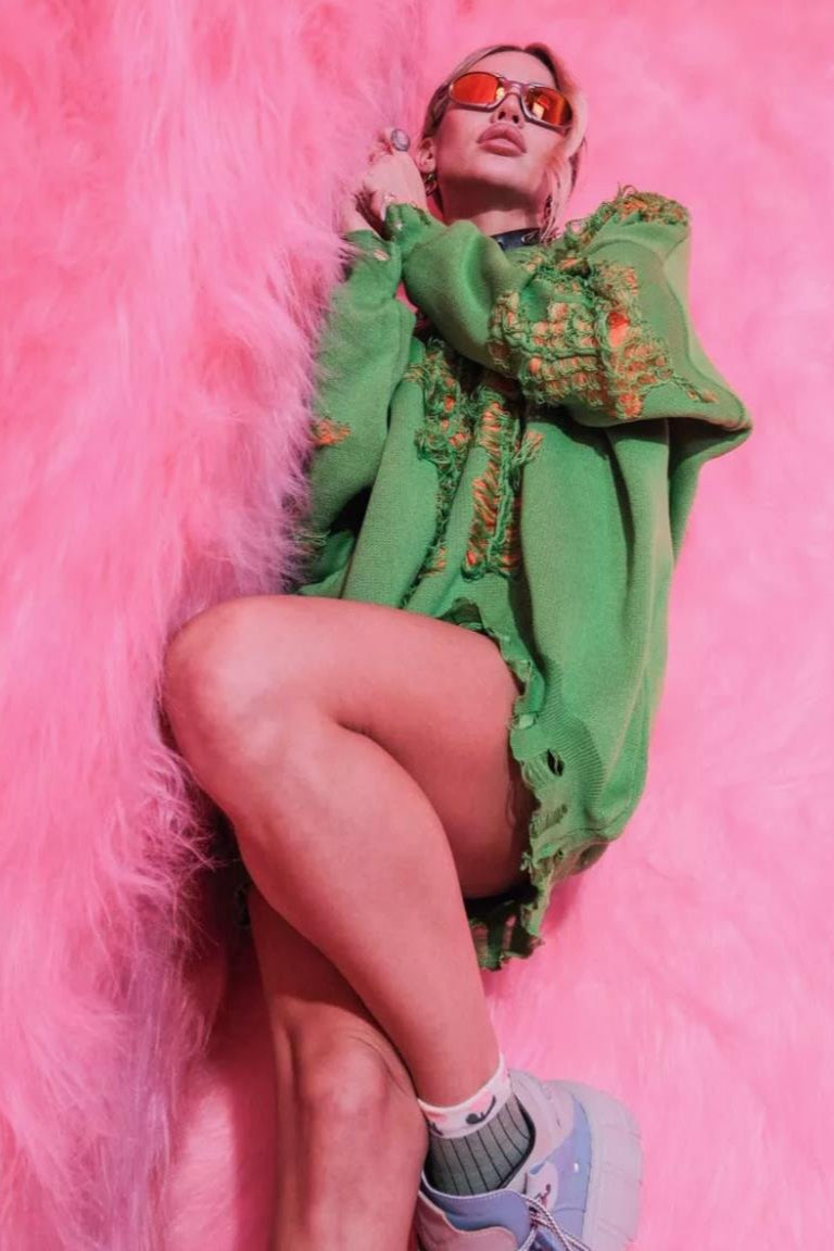 Casual Distressed Long Sleeve Blouse