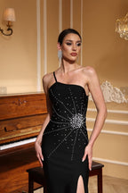Halloween Sexy Rhinestone Strap Bodycon Dress