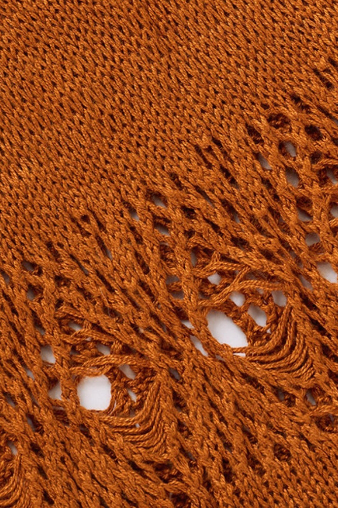 Solid Knit Bikini Cover Boho Dress