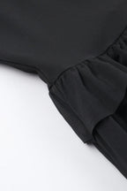 Off Shoulder Ruffle Layer Mini Dress