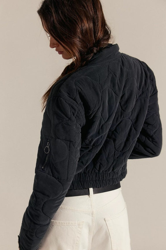 Vintage Urban Casual Quilted Stand-Collar Coat
