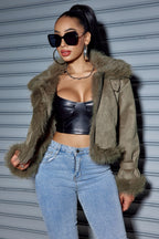 Vintage Suede Short Jacket  Jacket