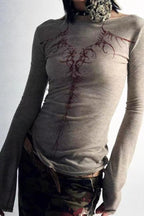 Y2K Graphic Slim T-Shirt