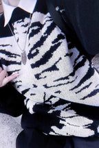 Casual Skeleton Graphic Knit Sweater