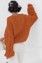 Vintage Chunky Knit Cable Sweater